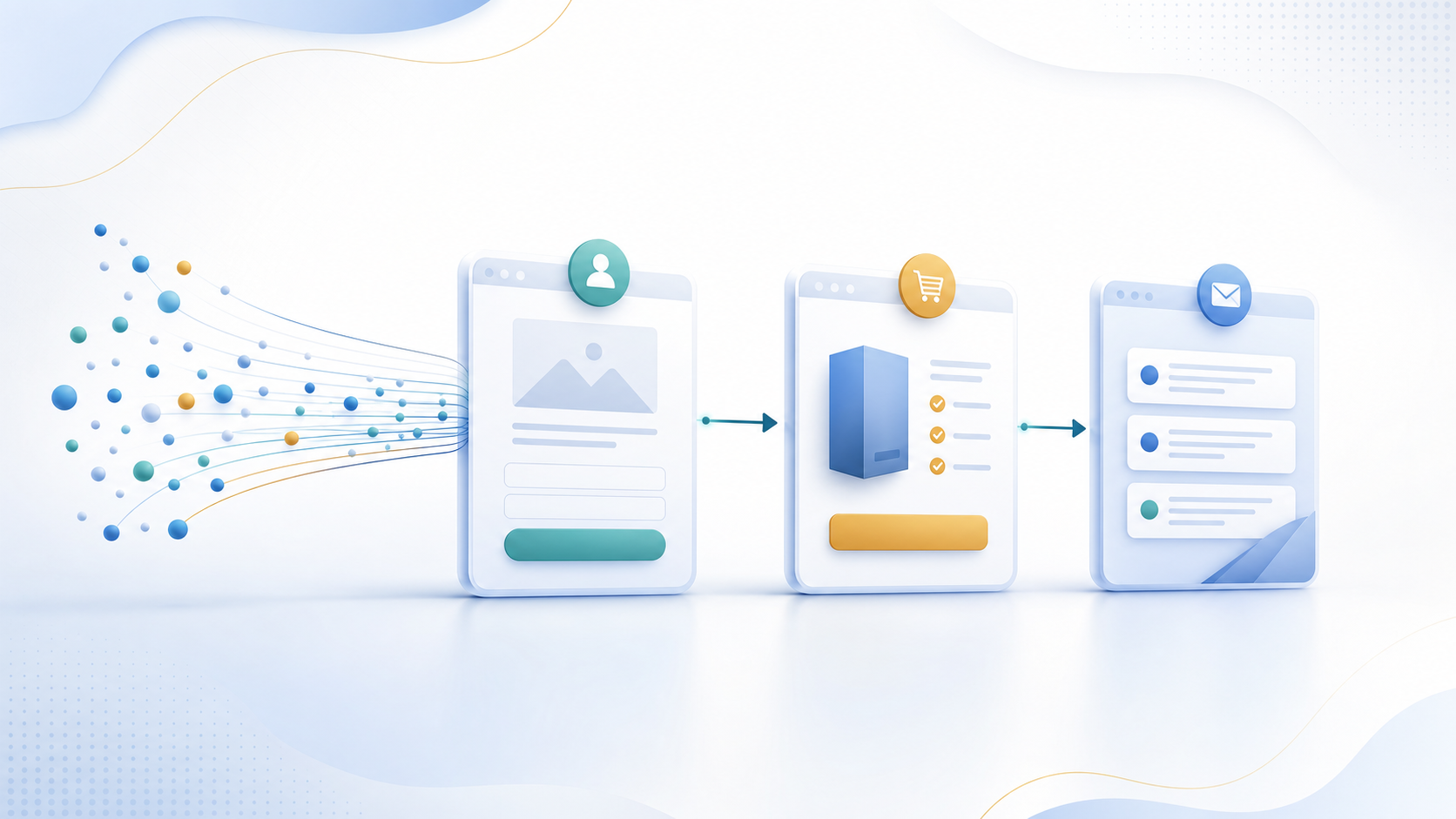 Summary graphic for Best Funnel Stack for Digital Product Sellers in 2026 showing a simple path from traffic to opt-in to offer to follow-up.